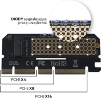 Savio AK-41 M.2 NVMe bővítő PCIe kártya