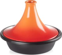 Le Creuset Tajine Öntöttvas Sütőedény 31cm - Fekete / Piros