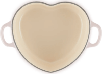 Le Creuset Heart Szív alakú Öntöttvas Sütőedény 20cm - Halvány rózsaszín
