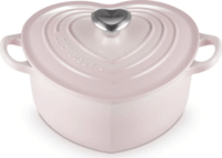 Le Creuset Heart Szív alakú Öntöttvas Sütőedény 20cm - Halvány rózsaszín