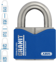 Abus Granit 37ST/55 SL 10 biztonsági lakat