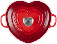 Le Creuset Heart Szív alakú Öntöttvas Sütőedény 20cm - Piros