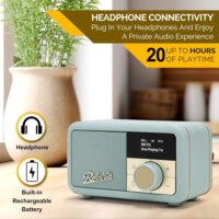 Roberts Radio Petite 2 Bluetooth hordozható FM/DAB/DAB+ Zsebrádió - Kék