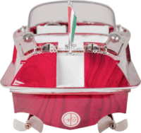 Carson RTR Bella Luisa 2,4G Távirányítós motorcsónak - Piros