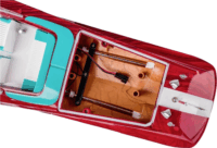 Carson RTR Bella Luisa 2,4G Távirányítós motorcsónak - Piros