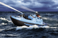 Carson RTR 2,4G Távirányítós rendőrcsónak - Kék