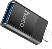 Hoco OTG UA17 Lightining - USB-A Átalakító Adapter - Fekete