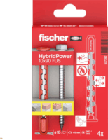 Fischer 577392 HybridPower Tipli és csavar készlet Ø10x90 FUS (4db/csomag)