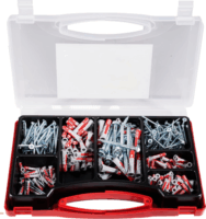 Fischer 577158 Meister-Box XL Tipli és csavar készlet Ø5/6/8/10 35-69mm (280db/csomag)