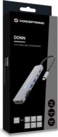 Conceptronic DONN28G 7-in-1 Univerzális USB-C Laptop Dokkoló Állomás