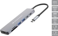 Conceptronic DONN28G 7-in-1 Univerzális USB-C Laptop Dokkoló Állomás