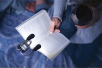 Ansmann Twinflex csíptetős LED Asztali Lámpa - Fekete/Ezüst