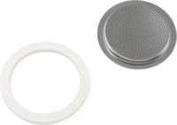 Bialetti Ricambi Szilikon tömítés + szűrő szett 4 személyes Mokka Indukciós kávéfőzőhöz