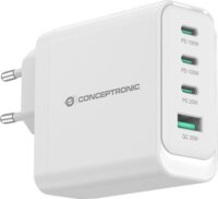 Conceptronic ALTHEA22W100 4-Port 100W GaN USB PD Gyorstöltő - Fehér