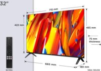 TCL 32" 32V5C 16:9 FullHD QLED Smart Google TV