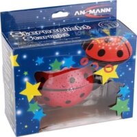 Ansmann Ladybird Hordozható Katica formájú Éjszakai Fény gyerekeknek - Fekete/Piros