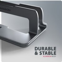 AXAGON STND-VG Függőleges Állítható Laptop és Tablet Állvány 17.3" - Szürke