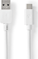 Nedis CCGW61600WT10 USB-A Apa - USB-C Apa 3.2 Adat és Töltőkábel 60W 1m - Fehér