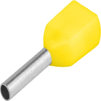 Tracon E22I Szigetelt iker érvéghüvely készlet 100 darab - Sárga