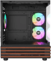 Thermaltake View 170 WS Micro Torony Számítógépház + 3db 120mm ventilátor - Fekete