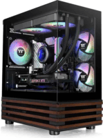 Thermaltake View 170 WS Micro Torony Számítógépház + 3db 120mm ventilátor - Fekete