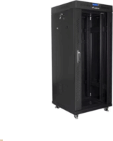 Lanberg 19" Álló rack szekrény 27U 600x600mm - Fekete
