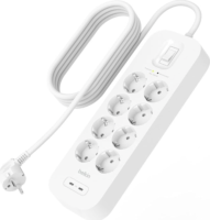 Belkin 250V Túlfeszültség védő elosztó 8 aljzatos 2m - Fehér