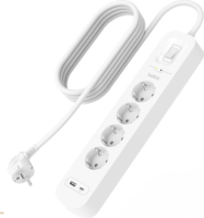 Belkin 250V Túlfeszültség védő elosztó 4 aljzatos 2m - Fehér