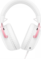 HP HYPERX Vezetékes Gamer Fejhallgató Headset - Fehér / Rózsaszín