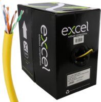 Excel 26AWG U/UTP Cat5e RJ45 Hálózati Kábel 305m - Sárga