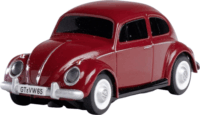Carson RTR VW Bogár Beetle Távirányítós autó LED fénnyel 2,4G 1:87 - Piros