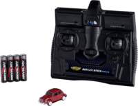 Carson RTR VW Bogár Beetle Távirányítós autó LED fénnyel 2,4G 1:87 - Piros