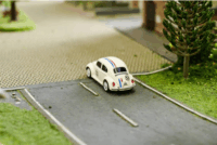 Carson RTR VW Beetle Bogár Rallye Távirányítós autó LED fénnyel 2,4G 1:87 - Fehér