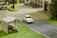 Carson RTR VW Beetle Bogár Rallye Távirányítós autó LED fénnyel 2,4G 1:87 - Fehér