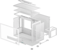 DeepCool CH160 Plus Mini Torony Számítógépház - Fehér