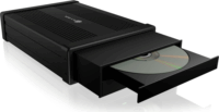 ICY BOX IB-525-U3 USB 3.2 Külső Optikai meghajtó ház 5,25" - Fekete
