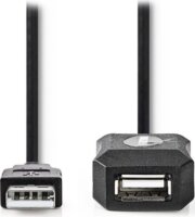 Nedis CCGL60EXTBK50 USB-A apa - USB-A anya hosszabító 5m - Fekete