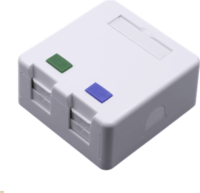 Walisec FP-SB01-2 2xRJ45 Keystone Fali Aljzat - Fehér