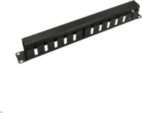 Walisec 1U 19" Rackszekrény kábelrendező - Fekete