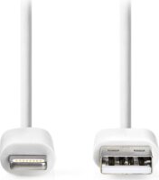 Nedis Lightning to USB-A iPhone Adat és töltőkábel 1m - Fehér