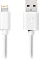 Nedis Lightning to USB-A iPhone Adat és töltőkábel 1m - Fehér