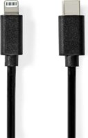 Nedis Lightning to USB-C iPhone Adat és töltőkábel 1m - Fekete