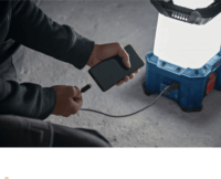 Bosch 06014A5000 Akkus/ Hálózati LED Munkalámpa 7500 lumen - Kék (Akku és töltő nélkül)