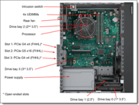 Lenovo ST50 V3 Torony szerver (Intel Xeon 6315P 2.8Ghz / 16GB DDR5 / 960GB SSD / 500W)