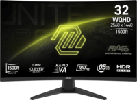 MSI MAG 32" 321CQFDE 16:9 WQHD Rapid VA Ívelt Gaming Monitor - Fekete