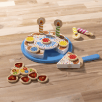Spin Master Melissa & Doug Fa születésnapi torta játékszett
