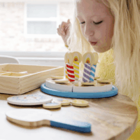 Spin Master Melissa & Doug Fa születésnapi torta játékszett