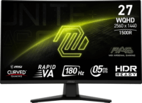 MSI MAG 27" 274CQFDE 16:9 WQHD Rapid VA LED Ívelt Gaming Monitor - Fekete