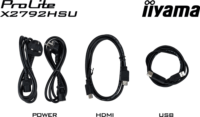 iiyama 27" X2792HSU-B1 Prolite 16:9 FullHD IPS LED Monitor - Fekete