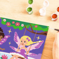 Ravensburger 23997 CreArt Tündérbarátok festő készlet 24x18 cm